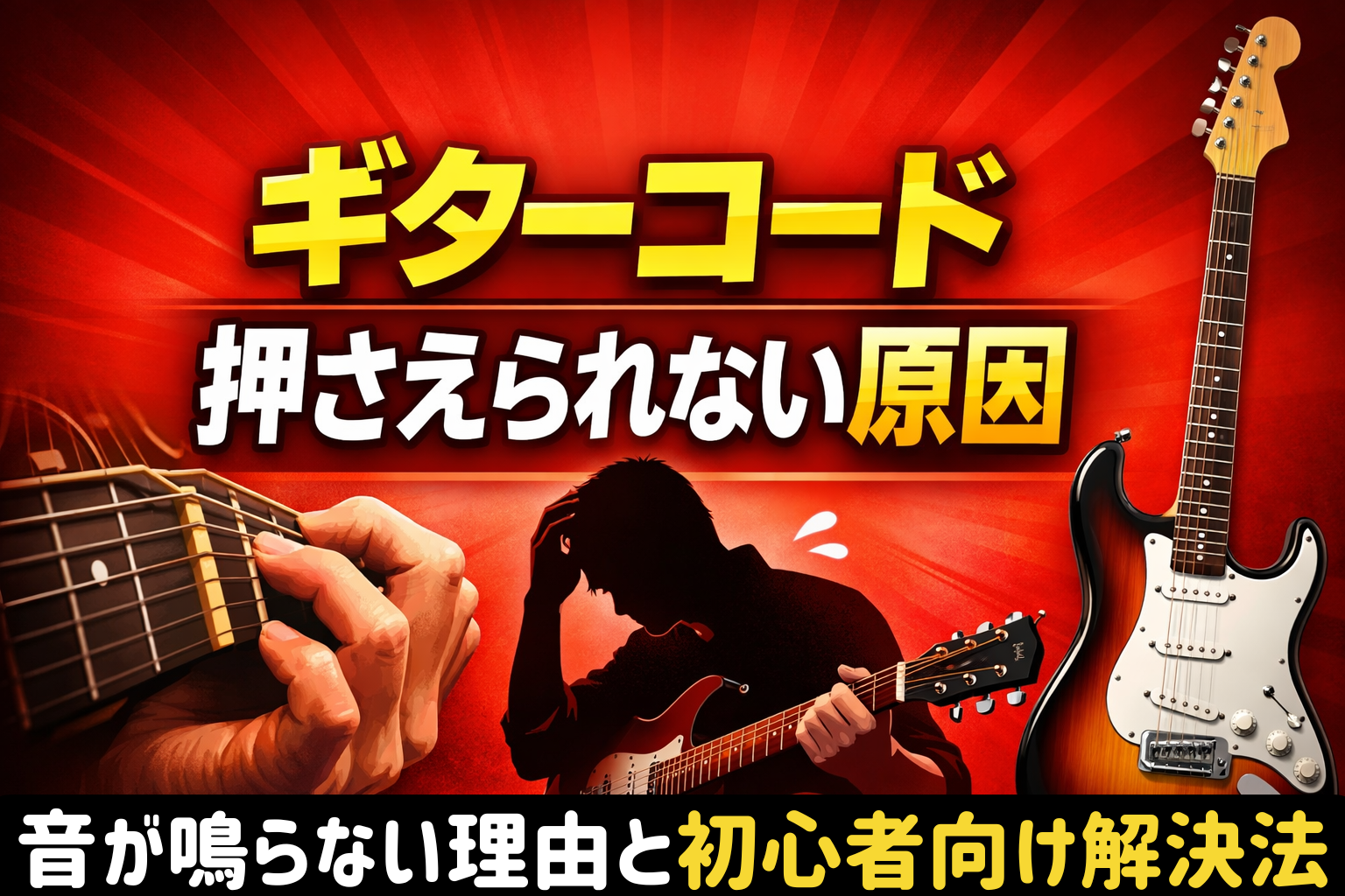 ギターコード押さえられない理由