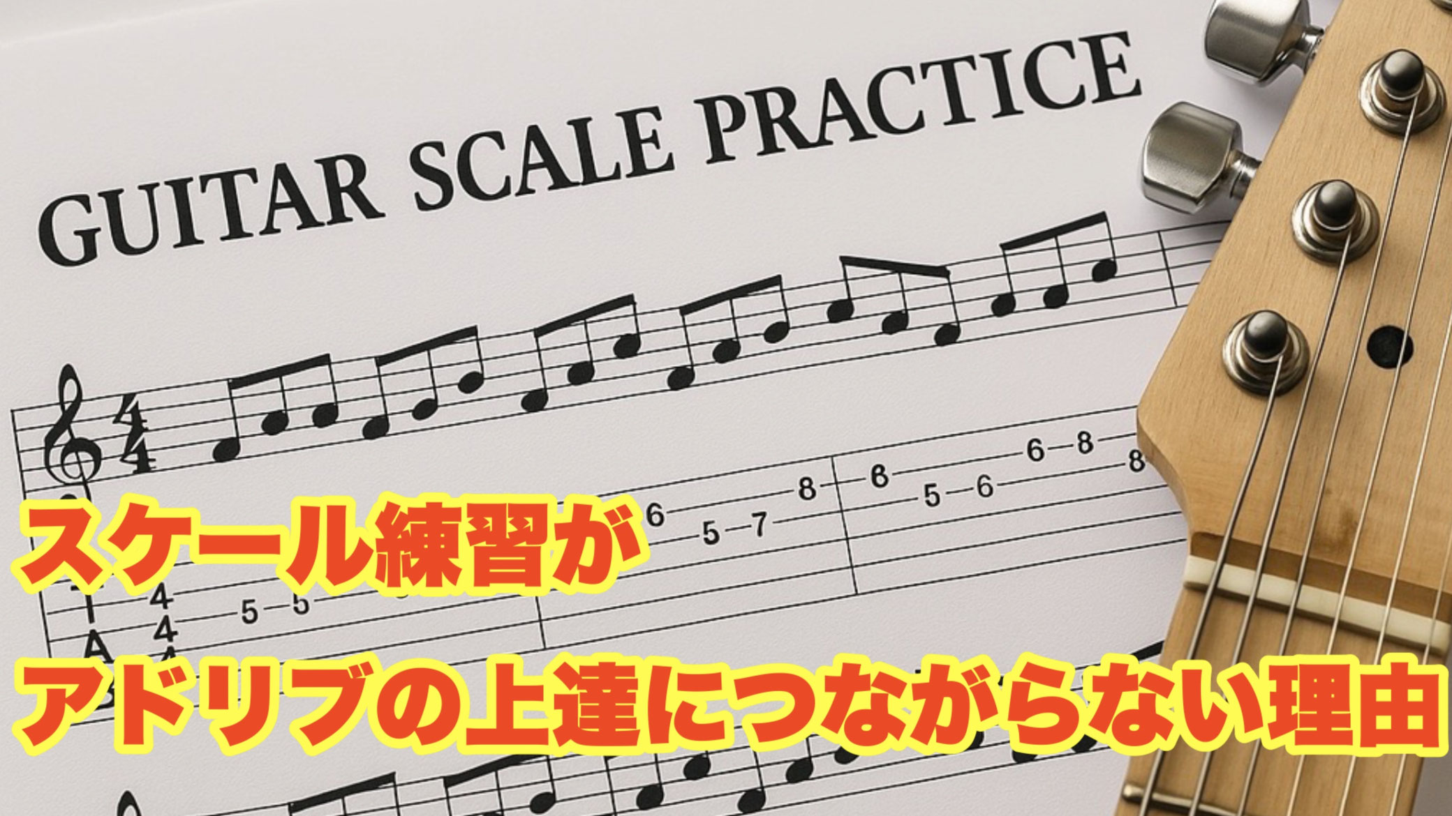 スケール練習上達しない