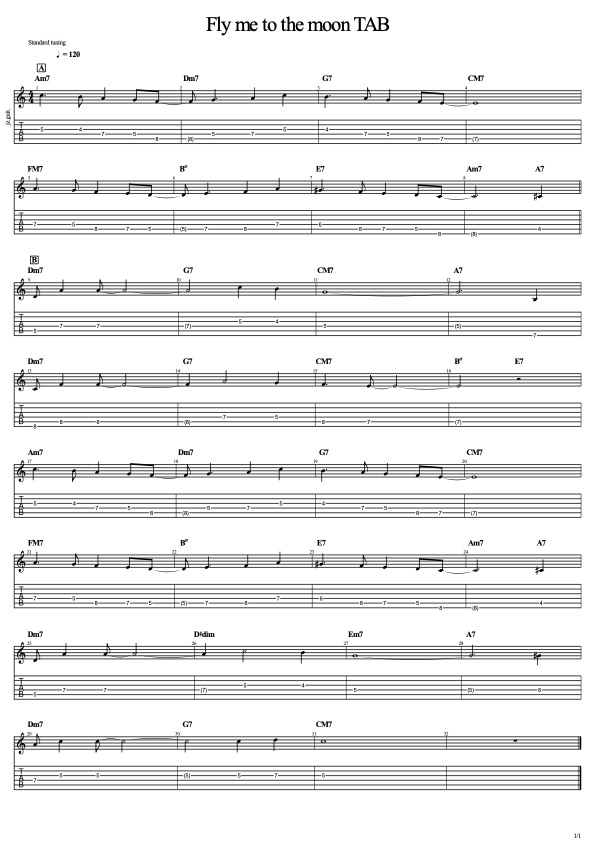 Fly me to the moonのテーマの画像